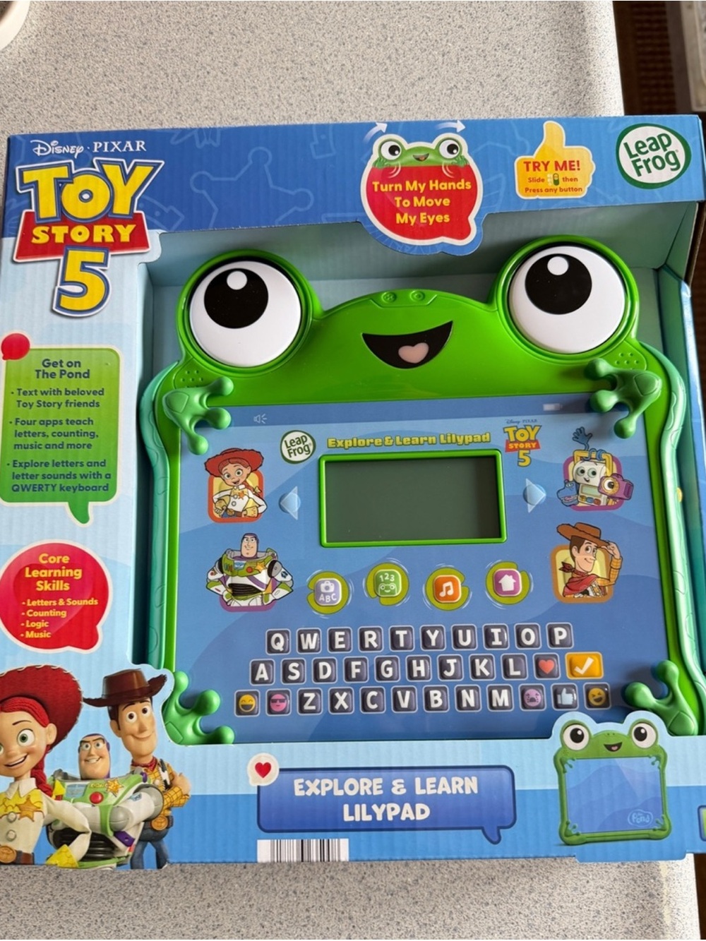 New! Disney Pixar Toy Story 5 LeapFrog Explore & Learn Lilypad Leap Frog Toy 3+